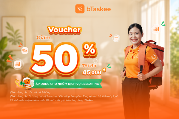 [ƯU ĐÃI ĐẶC QUYỀN] Tặng 3.000 voucher giảm 50% trên ứng dụng bTaskee dành riêng cho khách hàng Sơn Tiên Amazing Bay