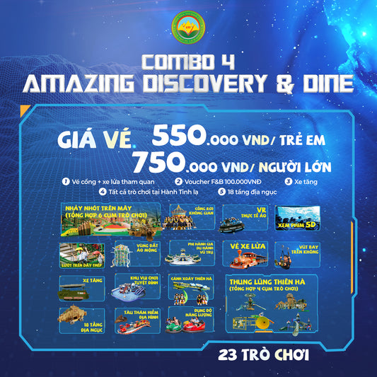 Bảng giá vé Sơn Tiên - Combo Sơn Tiên Amazing World + Voucher Ẩm Thực