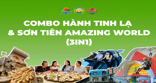 [COMBO6 3IN1]  Hành Tinh Lạ & Sơn Tiên Amazing World (Lựa chọn 2)